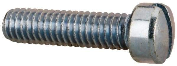 Value Collection - 5/16-18 UNC, 1-1/4" Length Under Head Slotted Drive Machine Screw - Fillister Head, Grade 2 Steel, Zinc-Plated Finish, Without Washer - Americas Industrial Supply