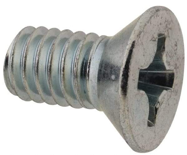 Value Collection - 5/16-18 UNC, 5/8" OAL Phillips Drive Machine Screw - Flat Head, Grade 2 Steel, Zinc-Plated Finish, Without Washer - Americas Industrial Supply