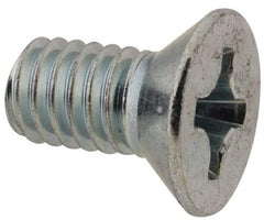 Value Collection - 5/16-18 UNC, 5/8" OAL Phillips Drive Machine Screw - Flat Head, Grade 2 Steel, Zinc-Plated Finish, Without Washer - Americas Industrial Supply