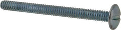 Value Collection - #10-24 UNC, 2-1/4" Length Under Head Slotted Drive Machine Screw - Truss Head, Grade 2 Steel, Zinc-Plated Finish, Without Washer - Americas Industrial Supply
