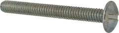 Value Collection - 1/4-20 UNC, 2-1/4" Length Under Head Slotted Drive Machine Screw - Truss Head, Grade 2 Steel, Zinc-Plated Finish, Without Washer - Americas Industrial Supply