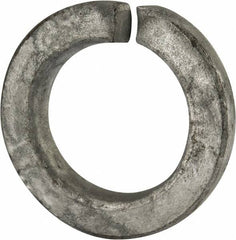 Value Collection - 1-3/8", 1.379" ID, 0.344" Thick Split Lock Washer - Grade 2 Steel, Hot Dipped Galvanized Finish, 1.379" Min ID, 1.408" Max ID, 2.219" Max OD - Americas Industrial Supply