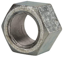 Value Collection - 1-3/8 - 12 UNF Steel Right Hand Hex Nut - 2-1/16" Across Flats, 1-11/64" High, Zinc Clear Finish - Americas Industrial Supply