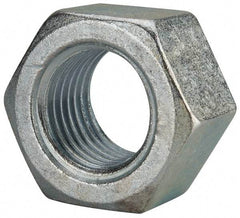 Value Collection - 2 - 4-1/2 UNC Steel Right Hand Hex Nut - 3" Across Flats, 1-23/32" High, Zinc Clear Finish - Americas Industrial Supply