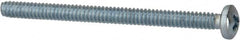 Value Collection - #4-40 UNC, 1-1/2" Length Under Head Phillips Drive Machine Screw - Pan Head, Grade 2 Steel, Zinc-Plated Finish, Without Washer - Americas Industrial Supply