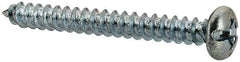 Value Collection - #6 Pan Head Slotted Phillips Sheet Metal Screw - Steel, 1-1/4" Length Under Head, Grade 2 - Americas Industrial Supply