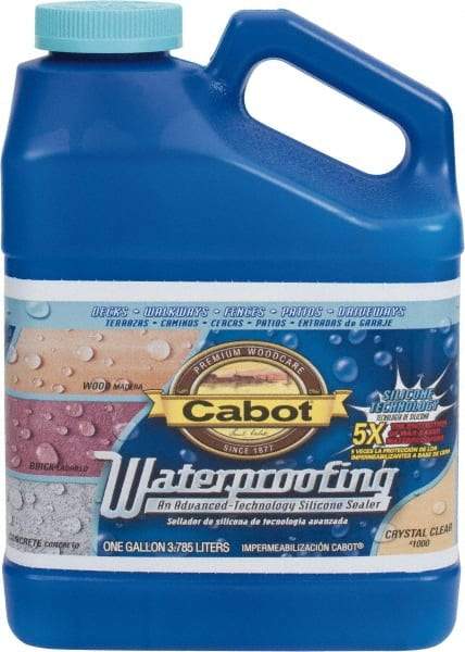 Cabot - 1 Gal Bottle Clear Flat Crystal Clear Sealer - 100 to 250 Sq Ft/Gal Coverage, <100 g/L VOC Content - Americas Industrial Supply