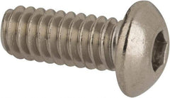Value Collection - 1/4-20 UNC Hex Socket Drive, Button Screw - Grade 316 Stainless Steel, Uncoated, 5/8" Length Under Head - Americas Industrial Supply