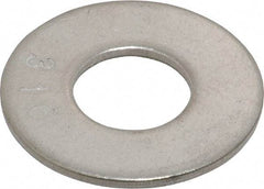 Value Collection - 7/16" Screw, Grade 316 Stainless Steel Standard Flat Washer - 1/2" ID x 1-1/8" OD, 0.062" Thick, Plain Finish - Americas Industrial Supply