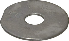 Value Collection - 3/8" Screw, Grade 316 Stainless Steel Fender Flat Washer - 0.399" ID x 1-1/2" OD, 0.069" Thick, Plain Finish - Americas Industrial Supply
