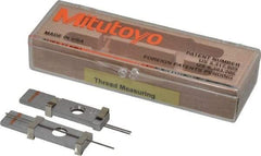 Mitutoyo - 20 TPI, 0.05 Inch Pitch, 2-1/4 Inch Long, Thread Pitch Diameter Measuring Wire - 0.0289 Inch Nominal Best Wire Diameter, 0.0433 Inch Nominal Constant, 3 Pieces - Americas Industrial Supply