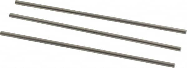 Van Keuren - 11 TPI, 0.0909 Inch Pitch, 2 Inch Long, Thread Pitch Diameter Measuring Wire - 0.0525 Inch Nominal Best Wire Diameter, 0.0787 Inch Nominal Constant, 3 Pieces - Americas Industrial Supply