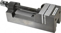 Palmgren - 2-1/2" Jaw Opening Capacity x 1-1/2" Throat Depth, Horizontal Drill Press Vise - 2-7/16" Wide Jaw, Stationary Base, Standard Speed, 7-1/4" OAL x 2-9/16" Overall Height, Cast Iron - Americas Industrial Supply