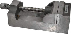 Palmgren - 4" Jaw Opening Capacity x 1-3/4" Throat Depth, Horizontal Drill Press Vise - 4" Wide Jaw, Stationary Base, Standard Speed, 10-3/4" OAL x 3-1/4" Overall Height, Cast Iron - Americas Industrial Supply