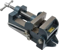Interstate - 3-3/4" Jaw Opening Capacity x 1-3/4" Throat Depth, Angle Drill Press Vise - 4-1/2" Wide x 1.62" High Jaw, Stationary Base, Standard Speed, 10-15/16" OAL x 3.7" Overall Height, Cast Iron - Americas Industrial Supply