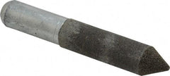 Grier Abrasives - 1/2" Diam 150 Grit 60° Included Angle Center Lap - Aluminum Oxide, Very Fine Grade, Extra Hard Density, Shank Mounted - Americas Industrial Supply