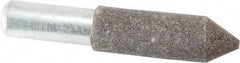 Grier Abrasives - 5/8" Diam 90 Grit 60° Included Angle Center Lap - Aluminum Oxide, Fine Grade, Extra Hard Density, Shank Mounted - Americas Industrial Supply