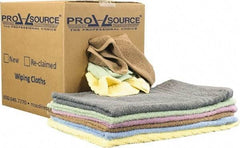 PRO-SOURCE - 16 Inch Long x 16 Inch Wide Virgin Car Wash Cotton Towels - Assorted Colors, Terry Cloth, Medium Lint, 5 Lbs. at 2 to 4 per Pound, Box - Americas Industrial Supply