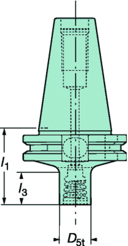 A392.45EH-40 12 060 Cat-V To Coromant EH Adaptor - Americas Industrial Supply