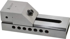 Interstate - 2-1/2" Jaw Width, 3-3/8" Jaw Opening Capacity, 1-1/4" Jaw Height, Toolmaker's Vise - Flat Jaw, 0.0002" Parallelism, 0.0002" Squareness, 7" OAL x 2-1/2" OAH - Americas Industrial Supply