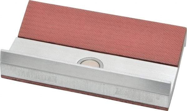 Wilton - 4" Jaw Width, Fiber Covered Aluminum, Vise Jaw Cap - Magnetic Attachment - Americas Industrial Supply