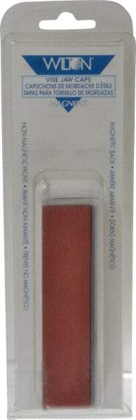Wilton - 4-1/2" Jaw Width, Fiber Covered Aluminum, Vise Jaw Cap - Magnetic Attachment - Americas Industrial Supply