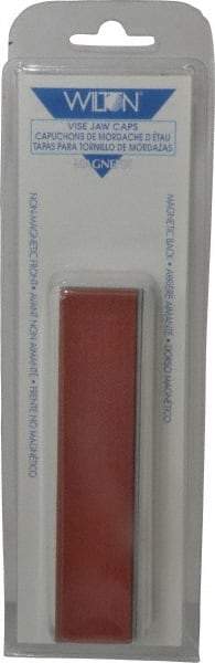 Wilton - 5" Jaw Width, Fiber Covered Aluminum, Vise Jaw Cap - Magnetic Attachment - Americas Industrial Supply
