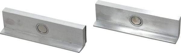 Wilton - 4" Jaw Width, Rubber Covered Aluminum, Vise Jaw Cap - Magnetic Attachment - Americas Industrial Supply