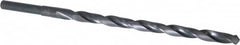 Michigan Drill - 37/64" Drill, 118° Point, High Speed Steel Silver Deming & Reduced Shank Drill Bit - Oxide Finish, 12" OAL, Straight Shank, 9" Flute Length, Right Hand Cut, Standard Point, Spiral Flute, Regular Spiral - Americas Industrial Supply