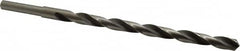 Michigan Drill - 19/32" Drill, 118° Point, High Speed Steel Silver Deming & Reduced Shank Drill Bit - Oxide Finish, 12" OAL, Straight Shank, 9" Flute Length, Right Hand Cut, Standard Point, Spiral Flute, Regular Spiral - Americas Industrial Supply