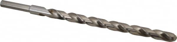 Michigan Drill - 41/64" Drill, 118° Point, High Speed Steel Silver Deming & Reduced Shank Drill Bit - Oxide Finish, 12" OAL, Straight Shank, 9" Flute Length, Right Hand Cut, Standard Point, Spiral Flute, Regular Spiral - Americas Industrial Supply