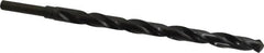 Michigan Drill - 11/16" Drill, 118° Point, High Speed Steel Silver Deming & Reduced Shank Drill Bit - Oxide Finish, 12" OAL, Straight Shank, 9" Flute Length, Right Hand Cut, Standard Point, Spiral Flute, Regular Spiral - Americas Industrial Supply