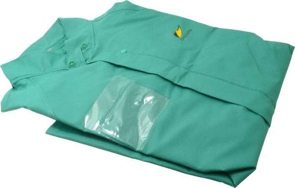 OnGuard - Size S, Green, Chemical, Rain, Flame Resistant/Retardant Jacket - 46" Chest, 1 Pocket - Americas Industrial Supply