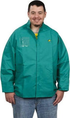 OnGuard - Size 3XL, Green, Chemical, Rain, Flame Resistant/Retardant Jacket - 66" Chest, 1 Pocket - Americas Industrial Supply