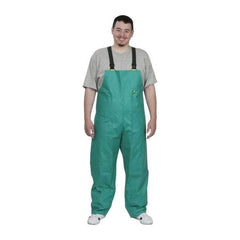 OnGuard - Size M, Green, Chemical Bib Overall - 1 Pocket, Open Ankle, Open Wrist - Americas Industrial Supply