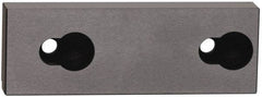 Kurt - 3.969" Wide x 1-3/8" High x 1-1/8" ThickV-Groove Vise Jaw - Hard, Steel, Fixed Jaw, Compatible with 4" Vises - Americas Industrial Supply