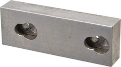Kurt - 3.969" Wide x 1-3/8" High x 0.73" ThickFlat/No Step Vise Jaw - Semi-Hard, Steel, Fixed Jaw, Compatible with 4" Vises - Americas Industrial Supply