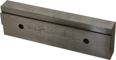 Kurt - 7.969" Wide x 2.44" High x 1.075" ThickDouble Step Vise Jaw - Steel, Fixed Jaw, Compatible with 8" Vises - Americas Industrial Supply