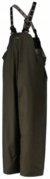 Helly Hansen - Size M, Army Green, Rain Bib Overall - 1 Pocket, Open Ankle - Americas Industrial Supply