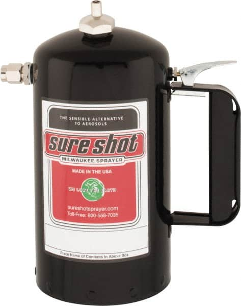 Sure Shot - Enameled Steel Paint Sprayer with Adjustable Plastic Nozzle - 32 oz Capacity, 200 Max psi - Americas Industrial Supply