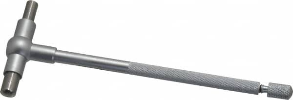 SPI - 1-1/4 to 2-1/8 Inch, 5-7/8 Inch Overall Length, Telescoping Gage - 5 Inch Long Handle, Hardened Tool Steel, Satin Chrome Finish - Americas Industrial Supply