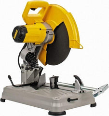 DeWALT - 14" Blade Diam, 1" Arbor Hole, Miter Chop & Cutoff Saw - 1 Phase, 4,000 RPM, 5.5 hp, 120 Volts - Americas Industrial Supply