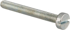 Value Collection - M3x0.50, 25mm Length Under Head Slotted Drive Machine Screw - Cheese Head, Grade 4.8 Steel, Zinc-Plated Finish, Without Washer - Americas Industrial Supply