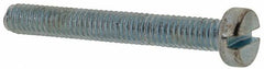 Value Collection - M4x0.70, 30mm Length Under Head Slotted Drive Machine Screw - Cheese Head, Grade 4.8 Steel, Zinc-Plated Finish, Without Washer - Americas Industrial Supply