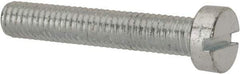 Value Collection - M6x1.00, 35mm Length Under Head Slotted Drive Machine Screw - Cheese Head, Grade 4.8 Steel, Zinc-Plated Finish, Without Washer - Americas Industrial Supply