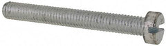 Value Collection - M6x1.00, 50mm Length Under Head Slotted Drive Machine Screw - Cheese Head, Grade 4.8 Steel, Zinc-Plated Finish, Without Washer - Americas Industrial Supply