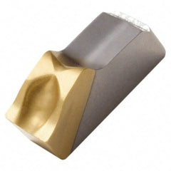 Seco - 150.1012 12 CP600 Grade, 0.098" Cutting Width, Carbide Cutoff Insert - 6° Left Hand Lead Angle, 0.007" Cnr Rad, TiAlN/TiN Coated, Single End - Americas Industrial Supply