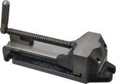 Cardinal Tool - 4" Jaw Opening Capacity x 1-1/2" Throat Depth, Horizontal Drill Press Vise - 4" Wide Jaw, Stationary Base, Rapid Action, 11-1/2" OAL x 2-7/8" Overall Height, Steel - Americas Industrial Supply
