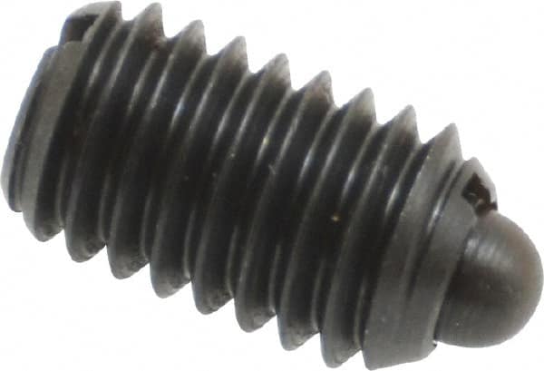 Gibraltar - 3/8-16, 5/8" Thread Length, 0.11" Plunger Projection, Steel Threaded Spring Plunger - 0.186" Max Plunger Diam, 0.625" Plunger Length, 1.5 Lb Init End Force, 5 Lb Final End Force - Americas Industrial Supply