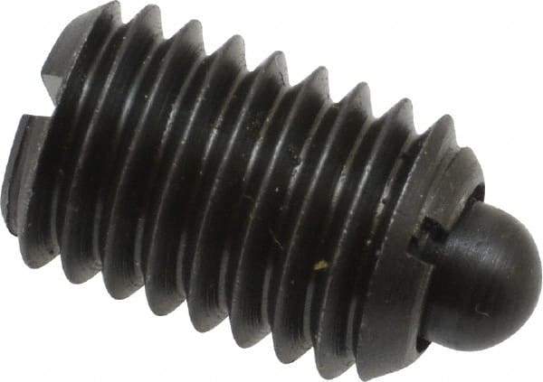 Gibraltar - 1/2-13, 3/4" Thread Length, 0.151" Plunger Projection, Steel Threaded Spring Plunger - 1/4" Max Plunger Diam, 0.75" Plunger Length, 5 Lb Init End Force, 28.5 Lb Final End Force - Americas Industrial Supply